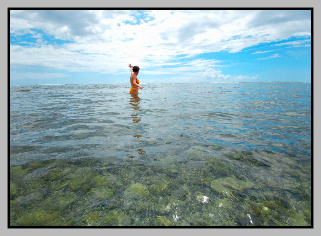 La Réunion. Les eaux cristallines du lagon.